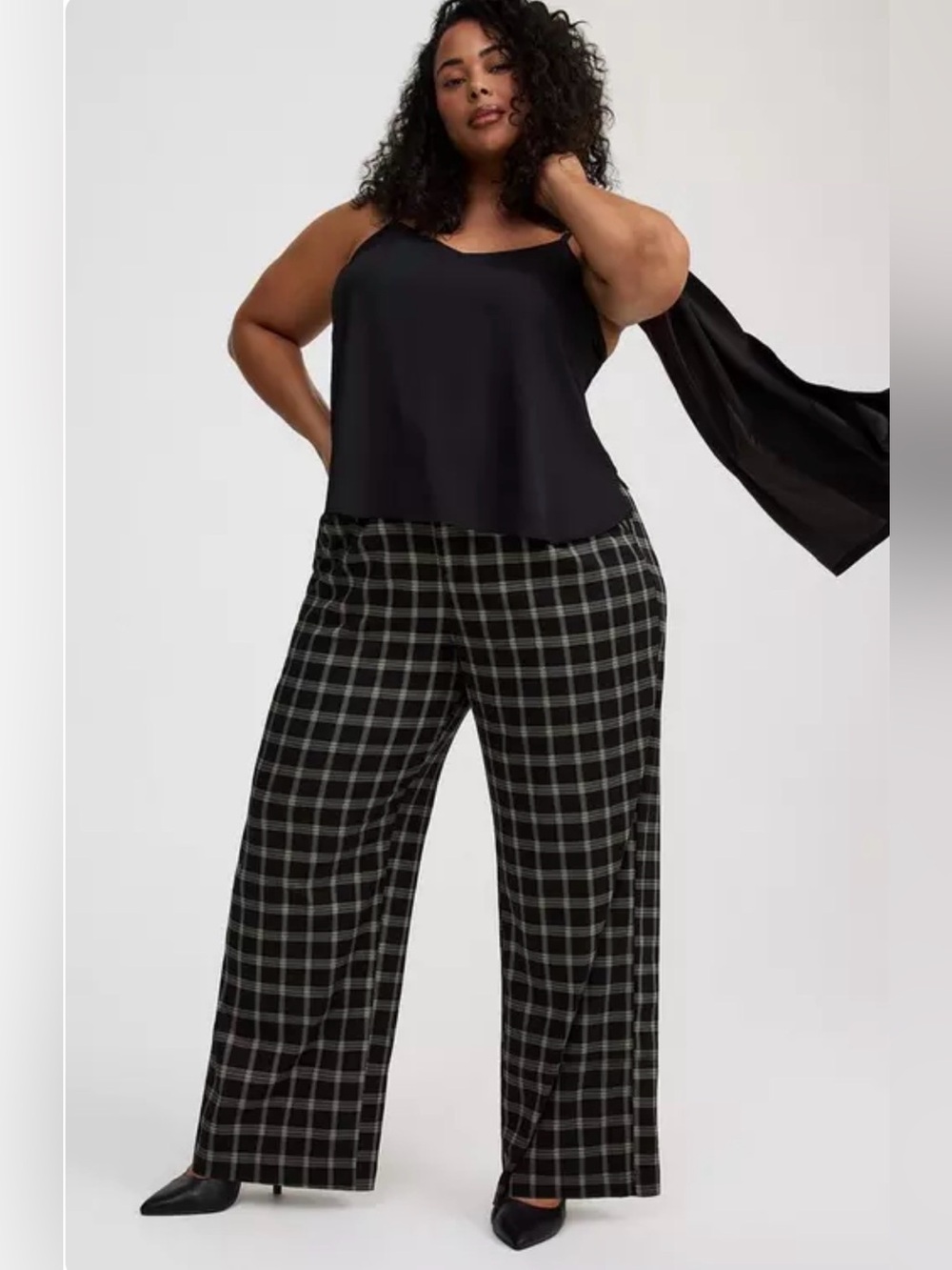 NWT torrid 22R Wide-Leg Challis Buckle-back Pants
